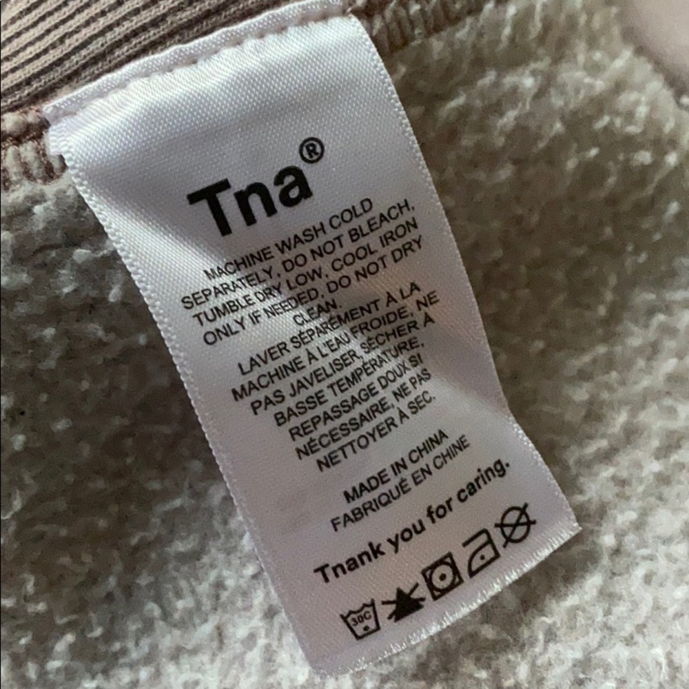 WORN ONCE Tna | Boyfriend Crop Hoodie GD Shd Mauve - Picture 13 of 16